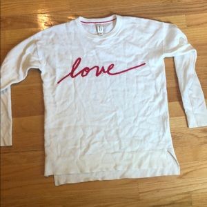 Ellen Degeneres love sweater